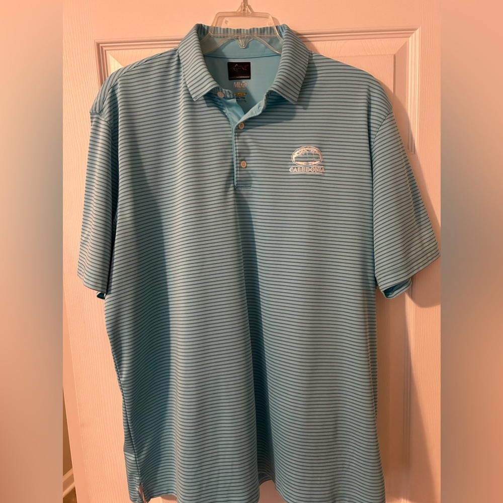 Men’s Greg Norman Caledonia Golf Club polo XXL